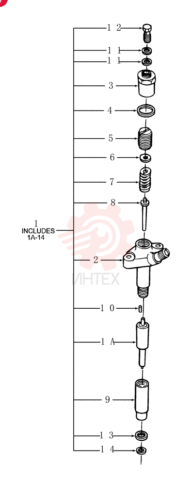 FUEL SYSTEM INJECTOR E4NN9F593BA