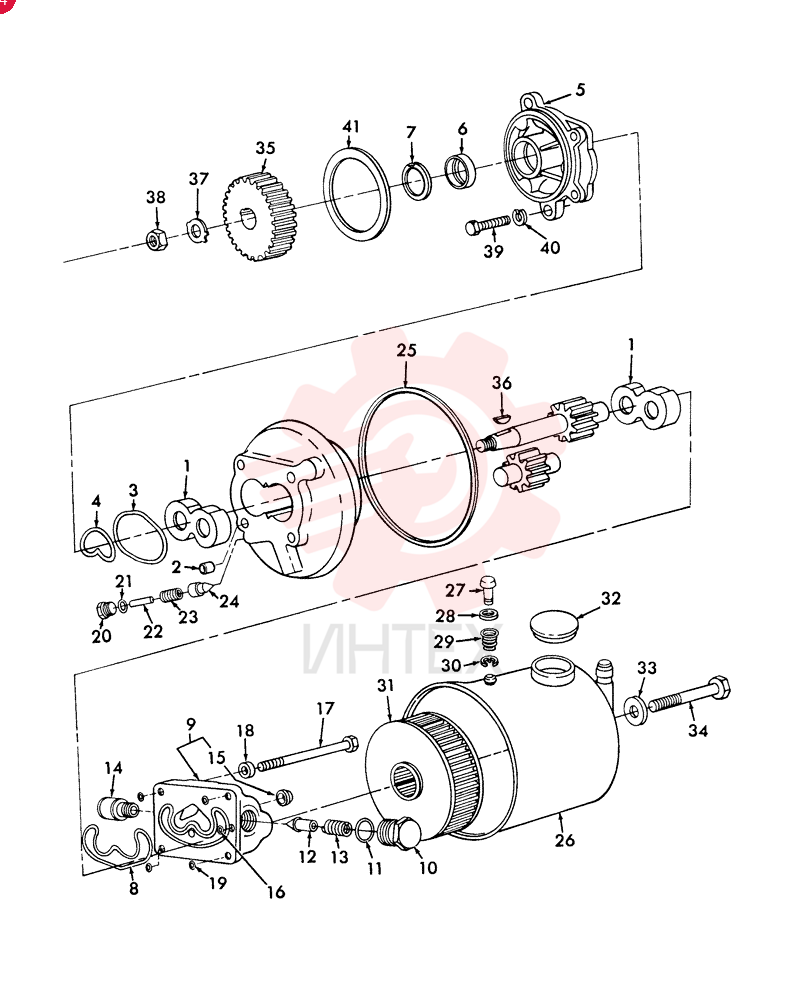 HYDRAULIC PUMP E9NN3K514BA