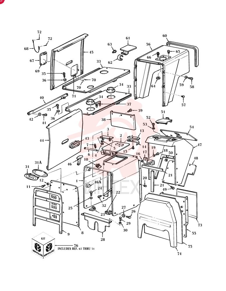 RADIATOR PANEL E7NN8N202AH11Z