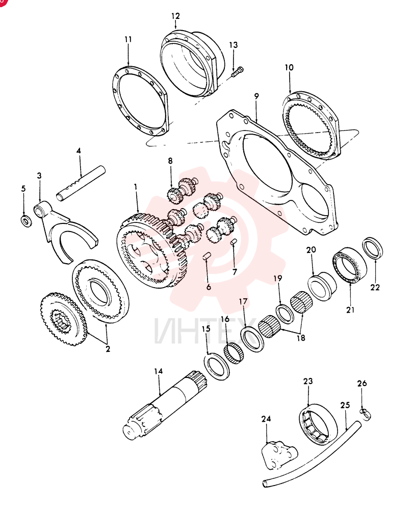 GEAR REDUCTION UNIT FT0707C373A