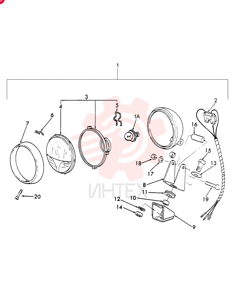 HEADLAMP E6NN13005JA (1)