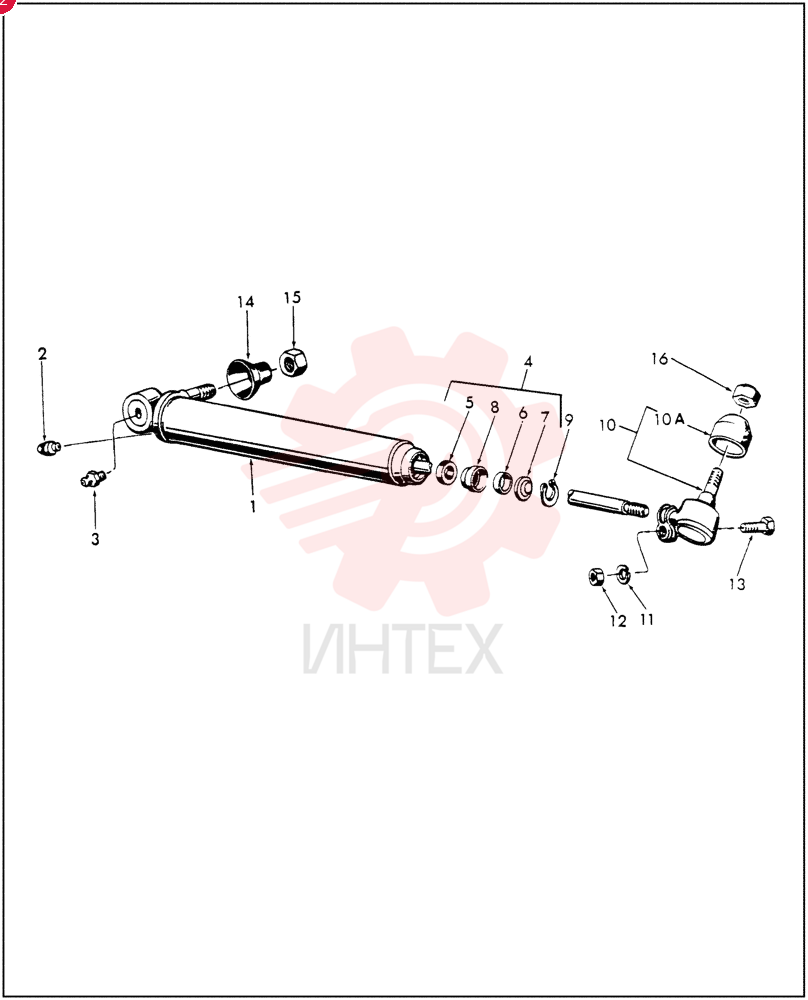 HYDRAULIC CYLINDER,15.82mm Rod, 304.8mm Stroke