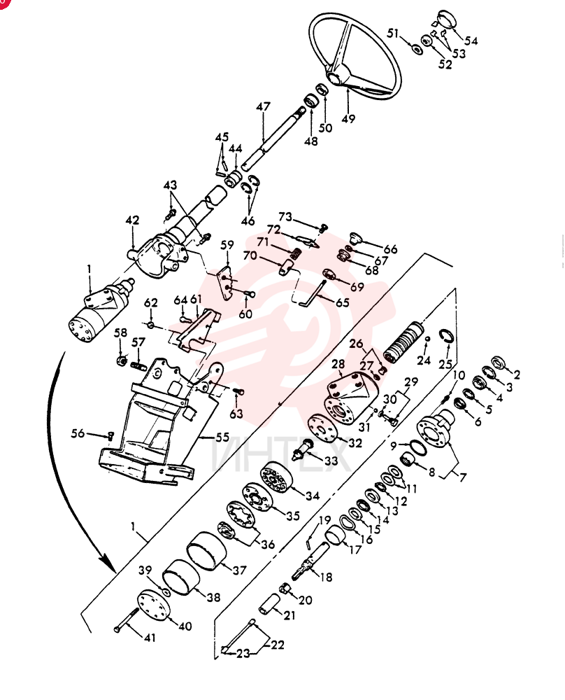 HYDRAULIC STEERING F2NN3A244EA