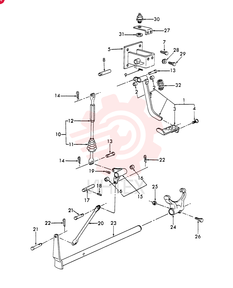 PEDAL D8NN7N642BA