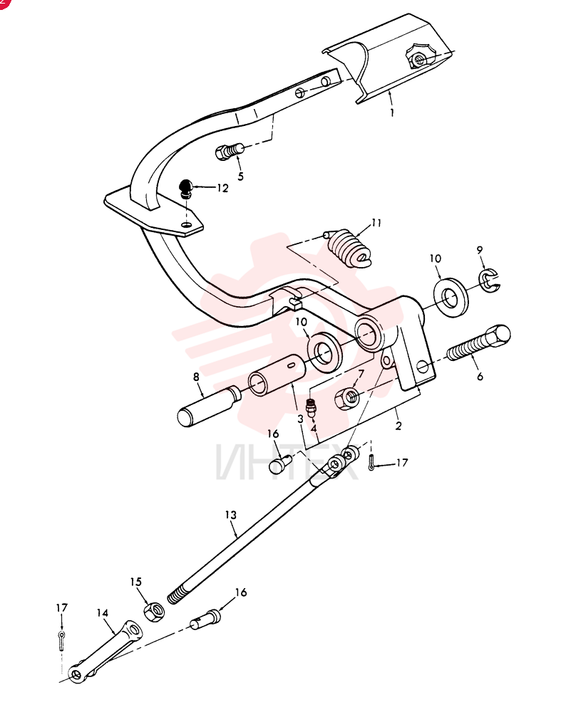 PEDAL D8NN7519AA11B