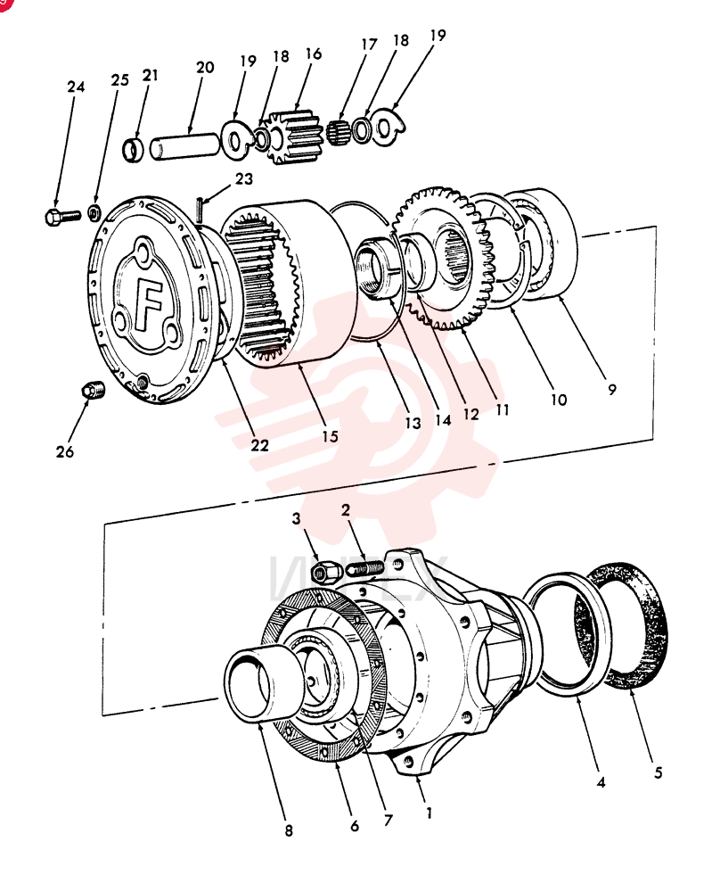 Схема (532) - 3 CYL UTILITY TRACTOR (10/75-9/78) CAR1024051