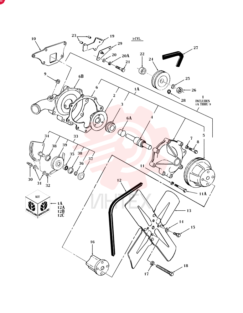 WATER PUMP EC0N8501ADS