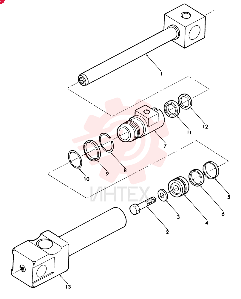 HYDRAULIC CYLINDER,10.02mm Rod, 809.8mm Stroke