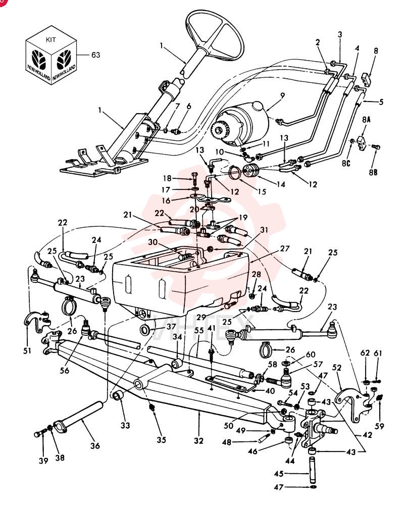 STEERING ASSY E3NN3R552GA11L (2)