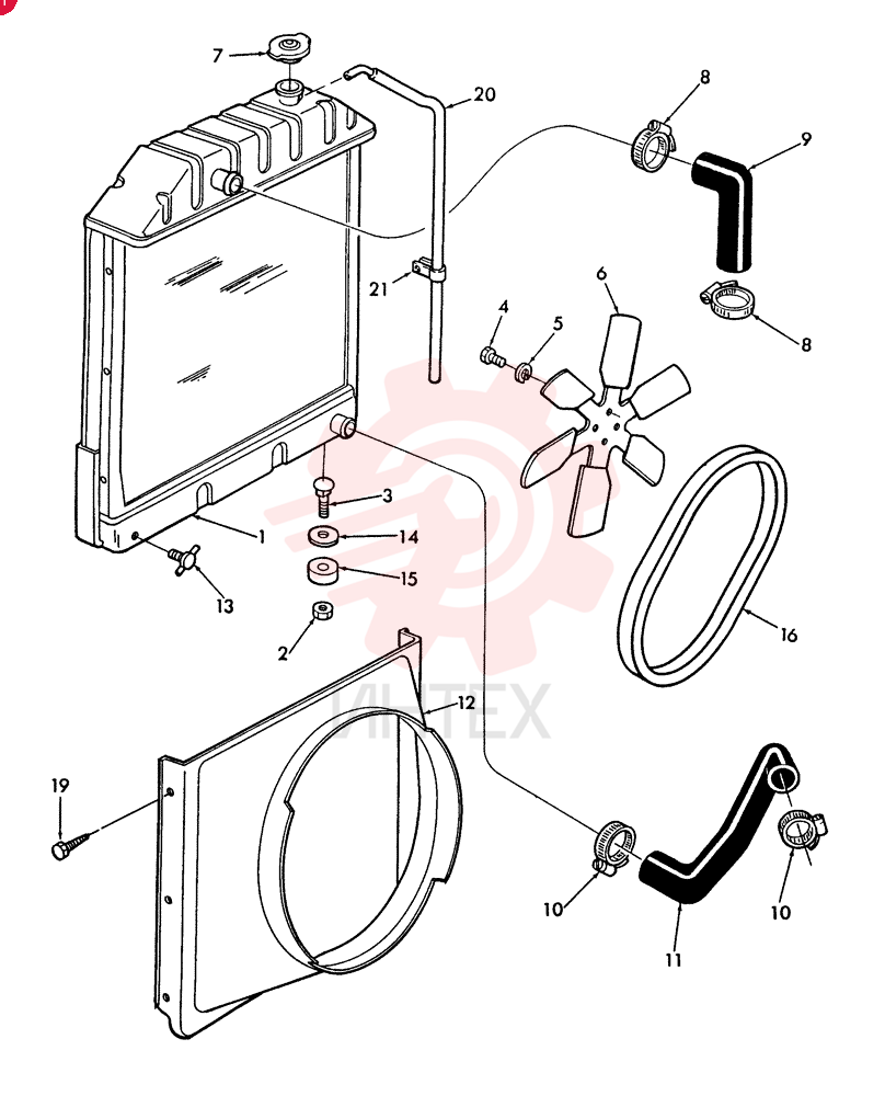 RADIATOR D8NN8005SB