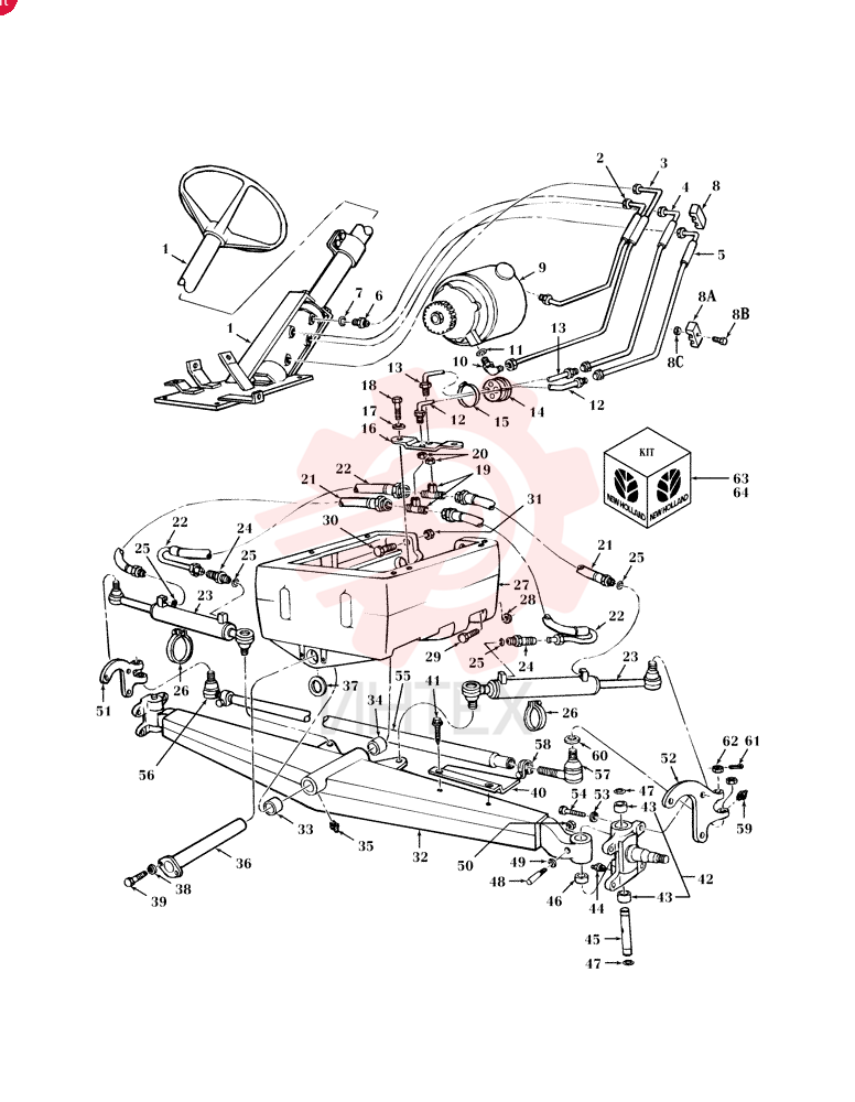 STEERING ASSY E7NN3R552BD12L (2)