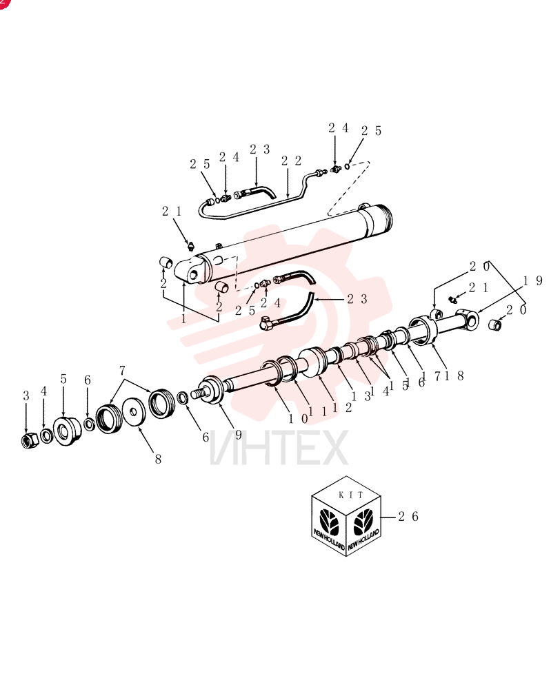 HYDRAULIC CYLINDER D7NNB577F