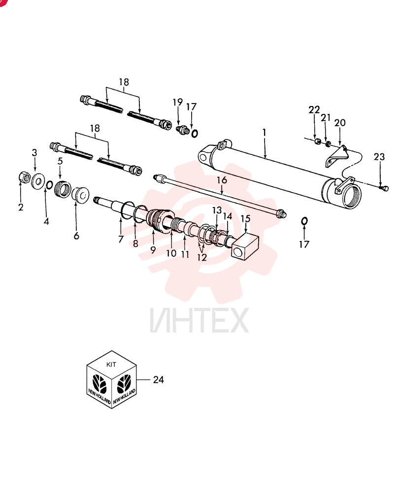 HYDRAULIC CYLINDER D7NNB580C