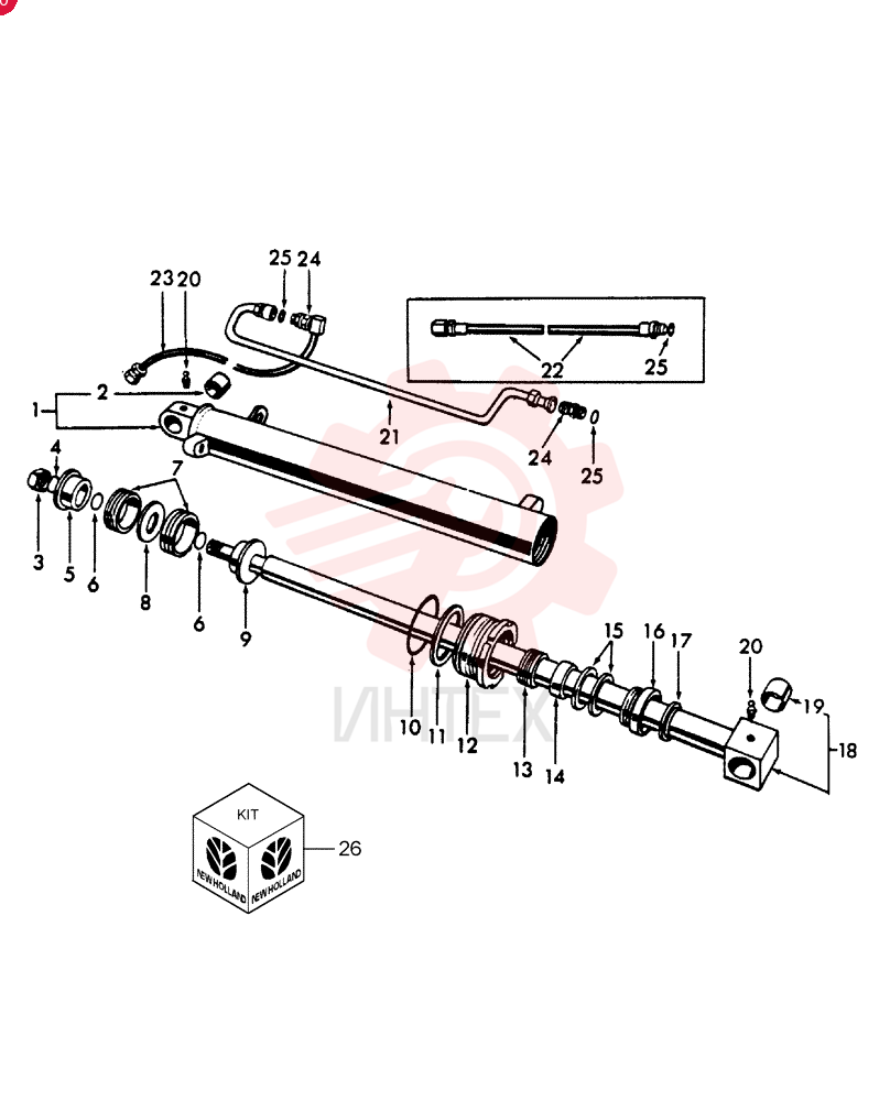 HYDRAULIC CYLINDER D5NNB576B