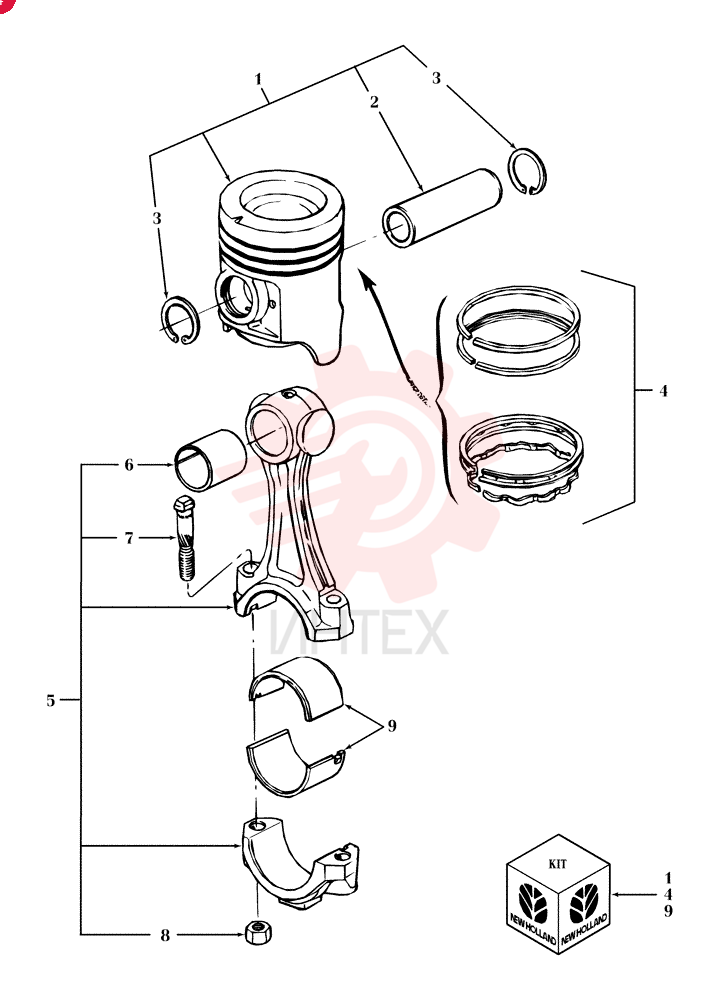 PISTON D8NN6108FA