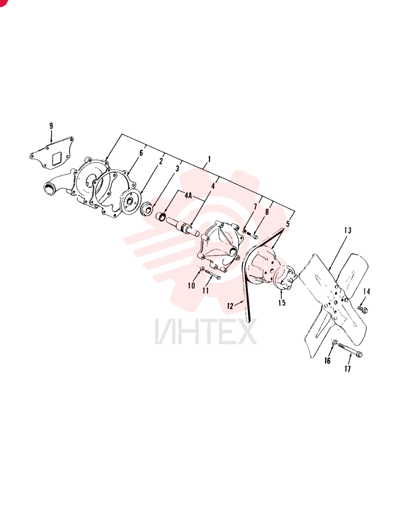 WATER PUMP D8NN8501UB