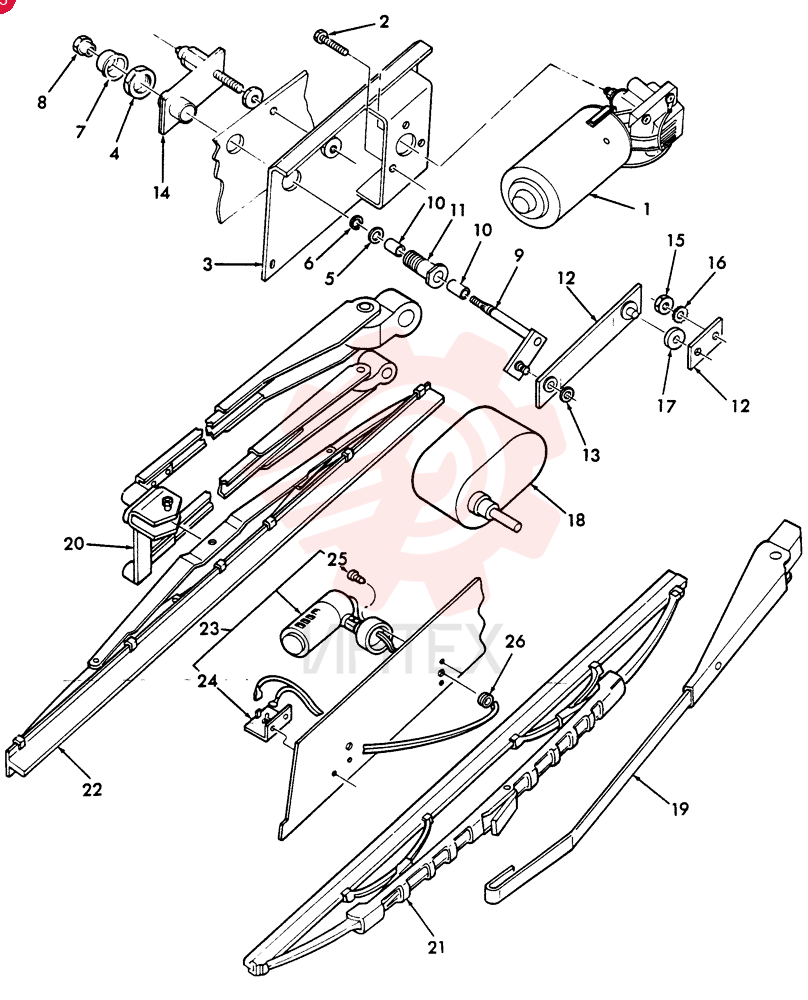 WIPER MOTOR E3NN17504AA (2)