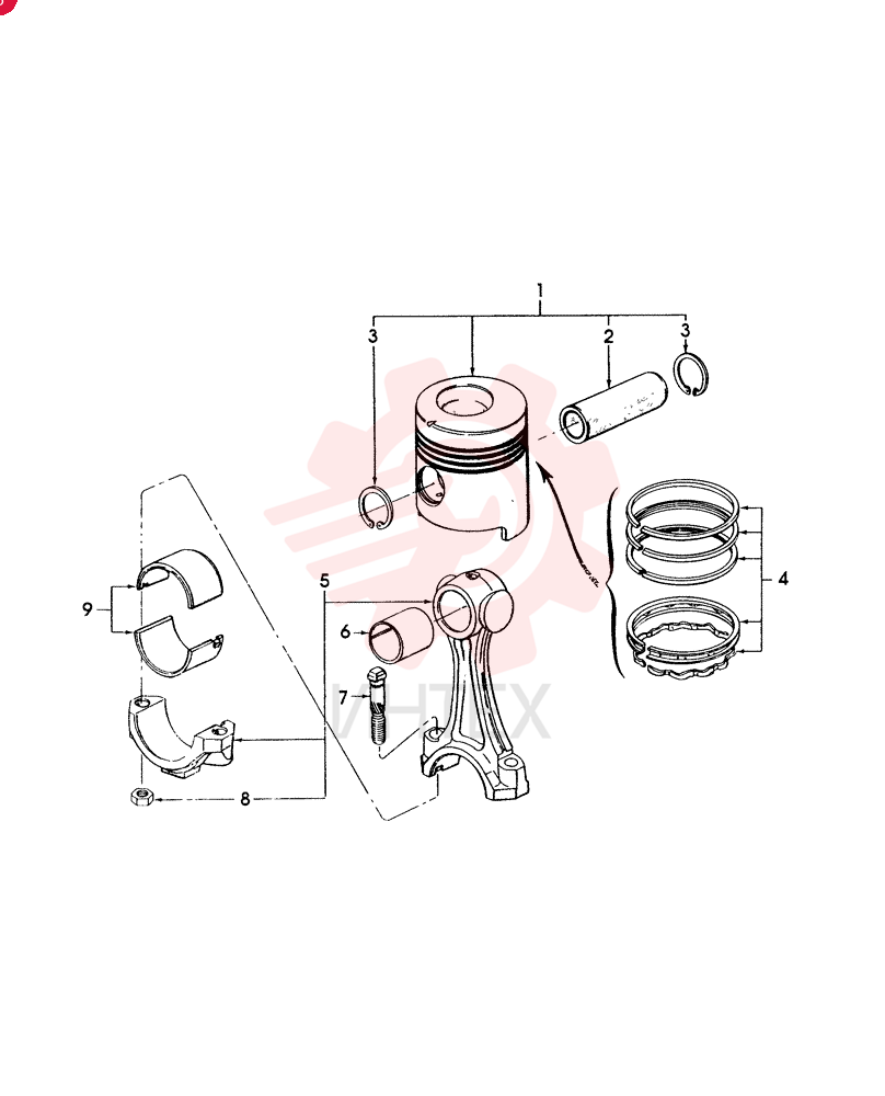 PISTON C7NN6108AJ
