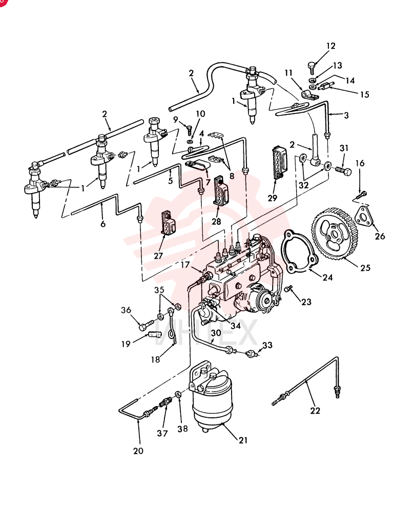 FUEL SYSTEM INJECTOR E4NN9F593BA
