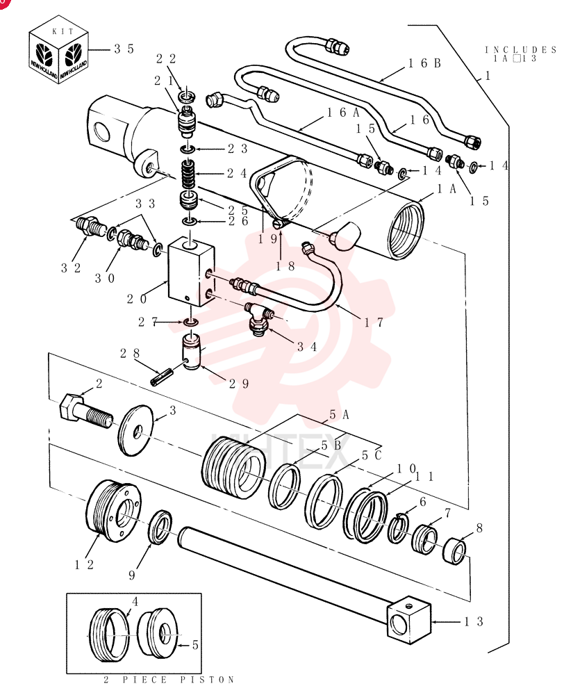 HYDRAULIC CYLINDER D8NNB580AD
