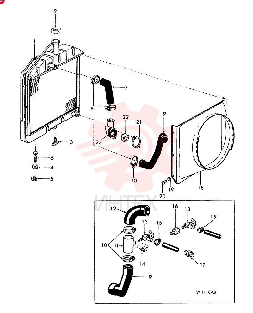 RADIATOR D8NN8005BB