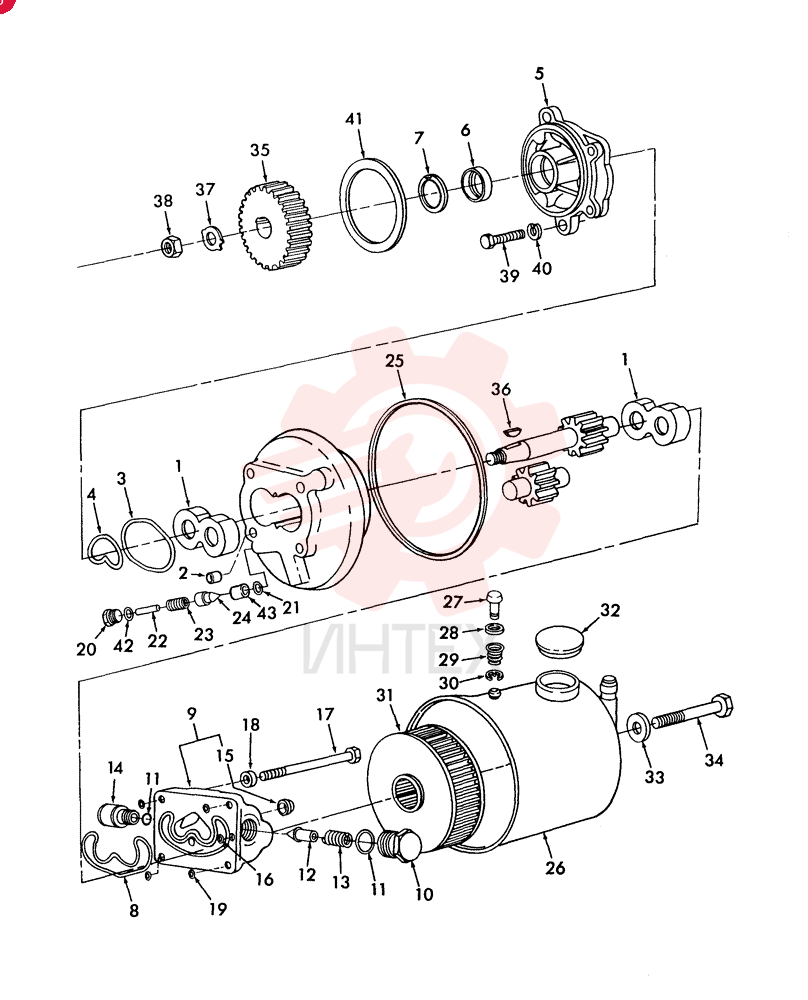 HYDRAULIC PUMP E9NN3K514BA