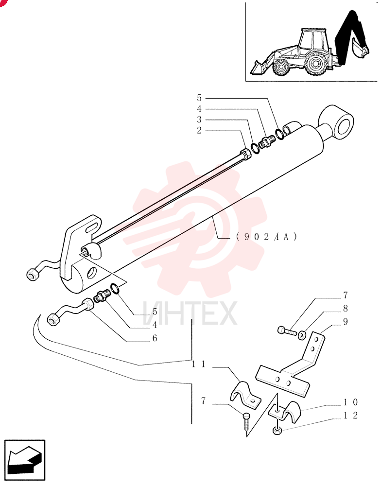 HYDRAULIC CYLINDER 85800800 (1)