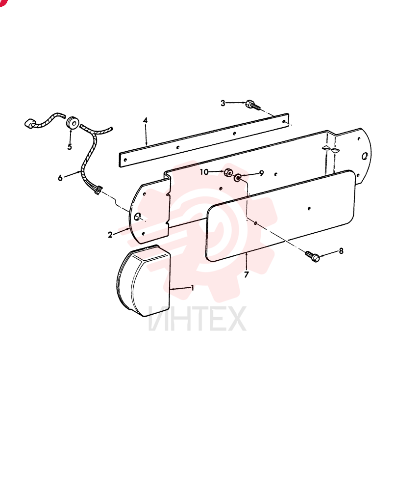 NUMBER PLATE LAMP D8NN13N775BA