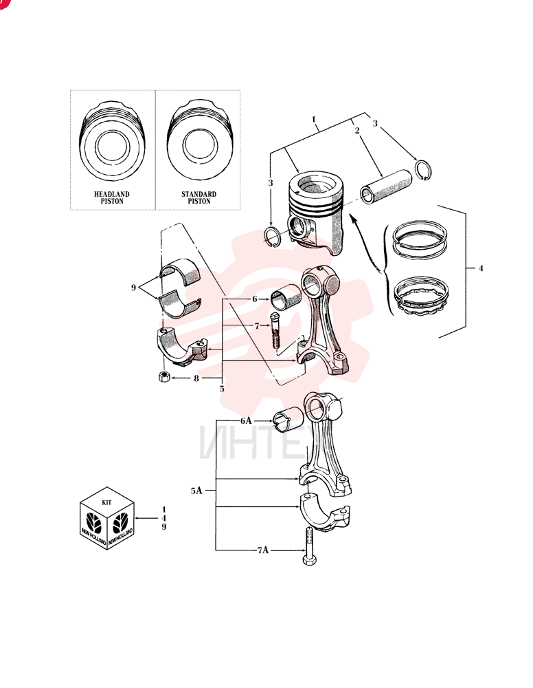 PISTON & RINGS KIT F2NN6K100DA