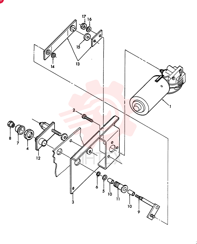 WIPER MOTOR E3NN17504AA (1)