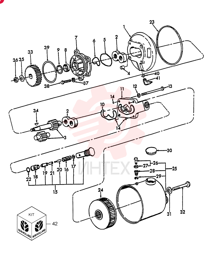 HYDRAULIC PUMP E7NN3K514CA