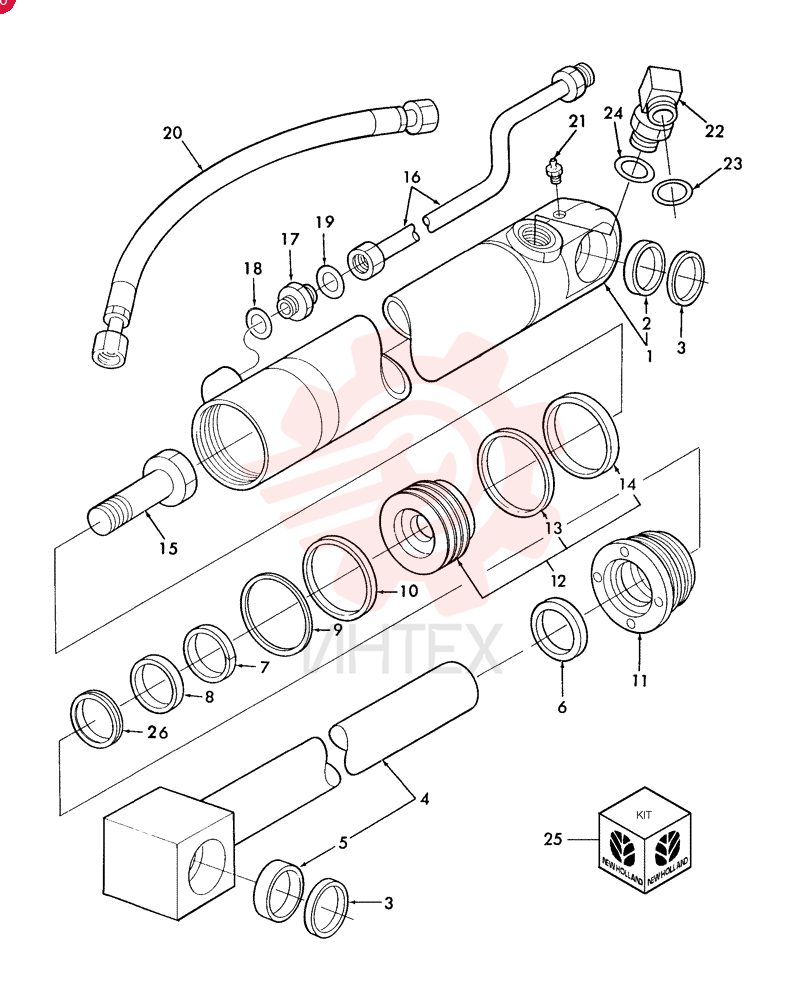HYDRAULIC CYLINDER 85800911