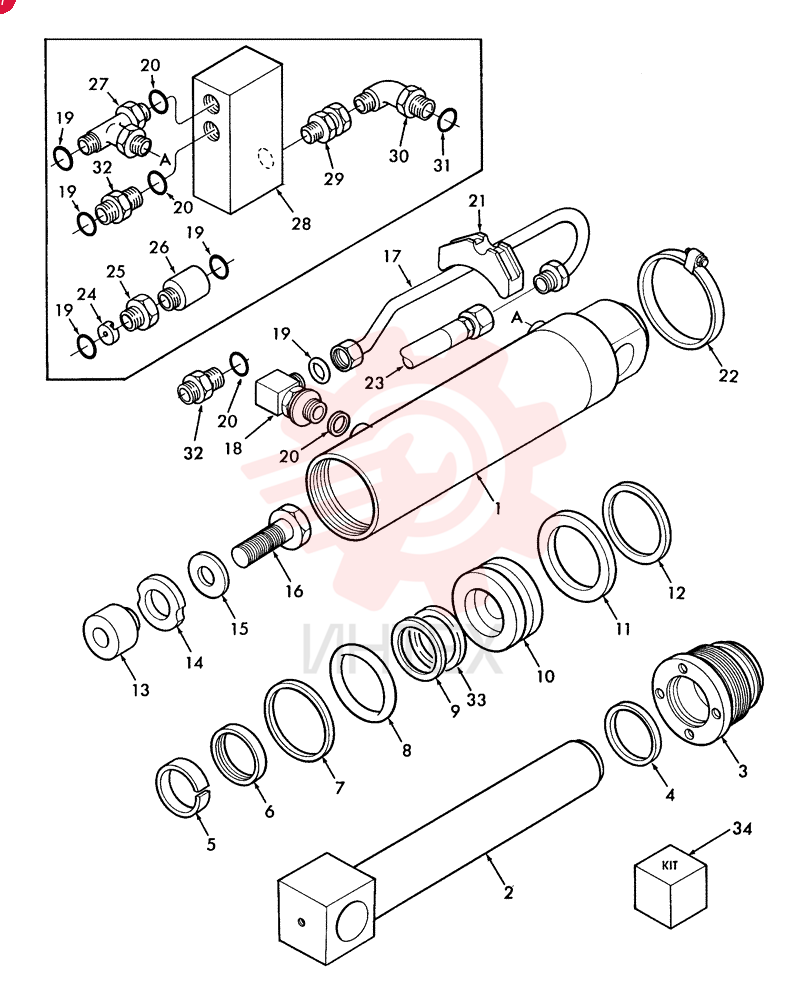 HYDRAULIC CYLINDER F2NNB580AA