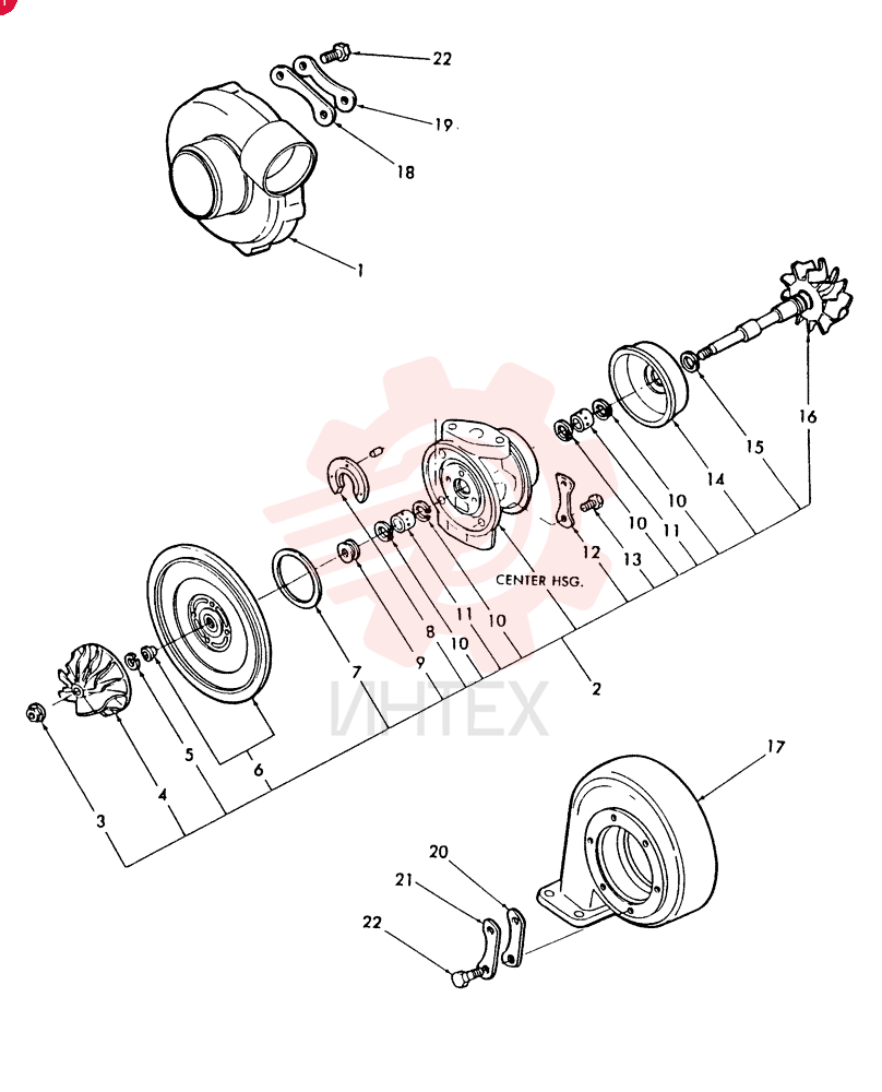 TURBOCHARGER E9NN6K682AA (1)