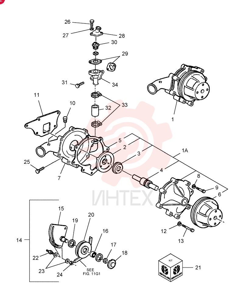 WATER PUMP 87800117