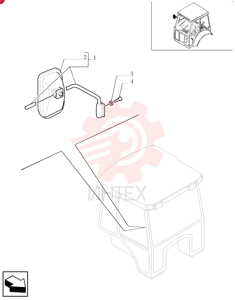 REAR VIEW MIRROR 85801974 (2)