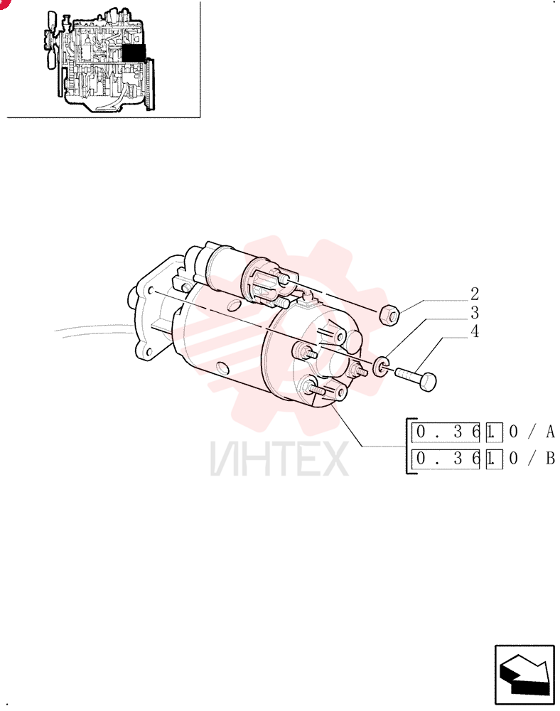 STARTER MOTOR,12V, 3.1kW 82005342 (1)