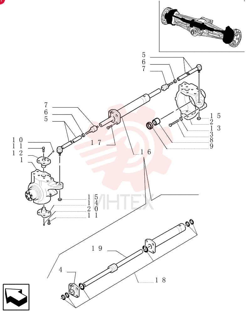 STEERING KNUCKLE,4 Holes (King Pin Fixing), 6 Holes (Hub Side), 65mm ID (Seal Ring Seat) 85805981 (3)