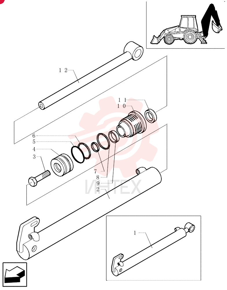 HYDRAULIC CYLINDER 85800700 (1)