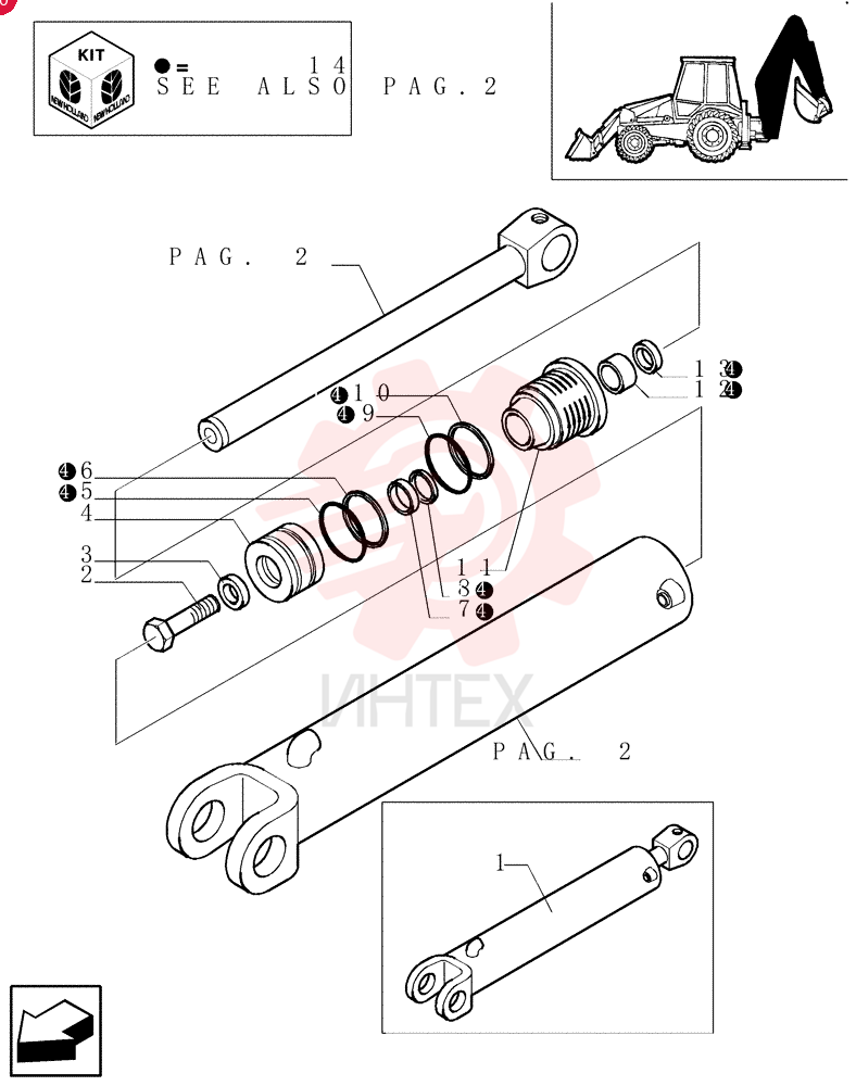HYDRAULIC CYLINDER 81873434 (2)