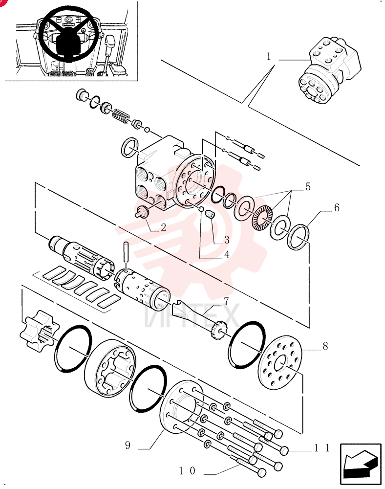HYDRAULIC STEERING 85802221 (3)