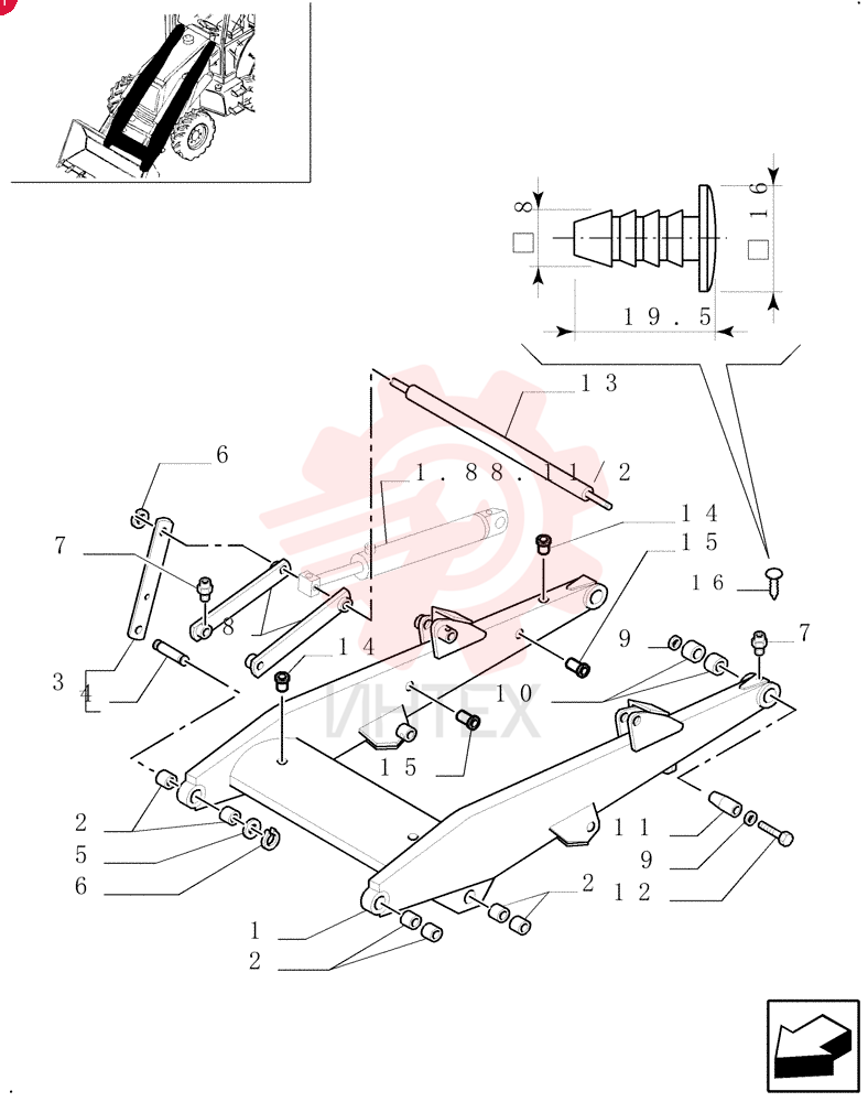 LIFT ARM 85801011
