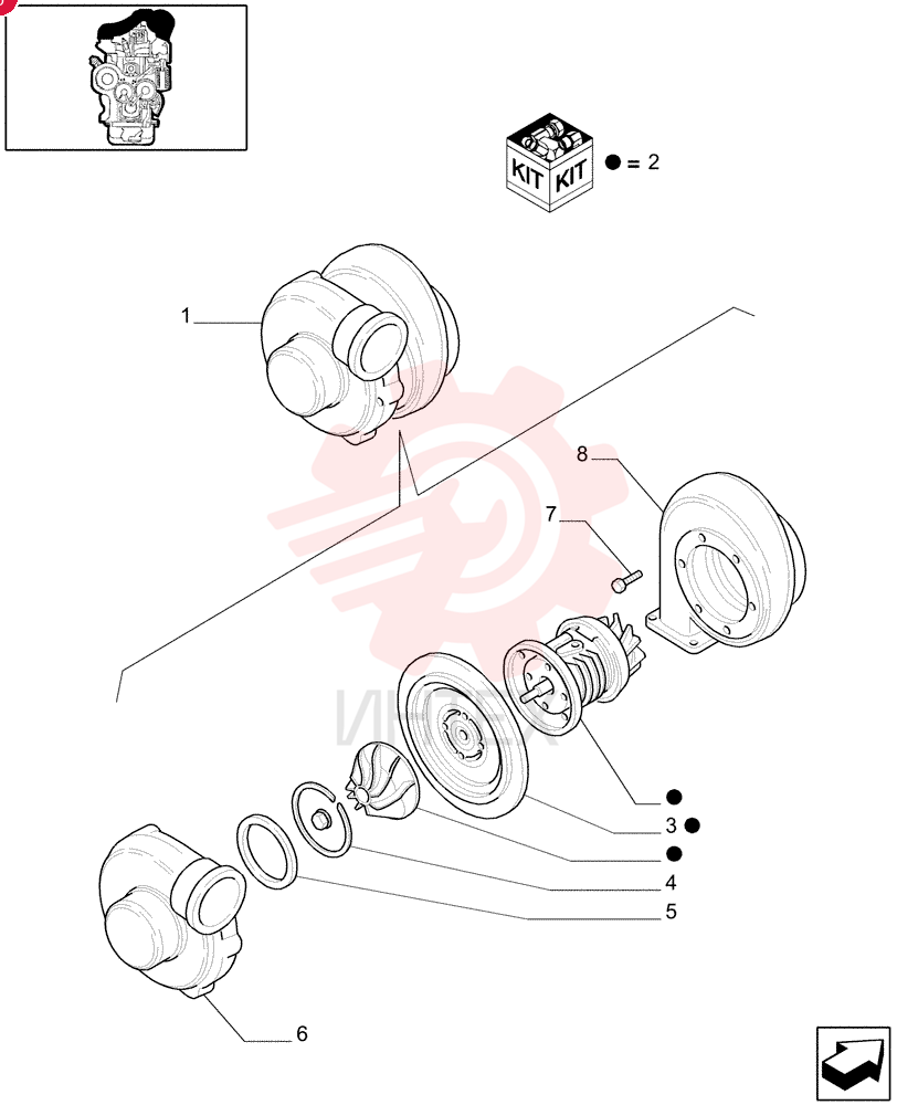 TURBOCHARGER 83999247 (1)