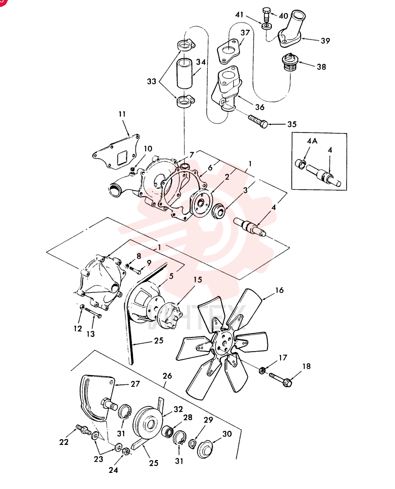 WATER PUMP E6NN8501CB
