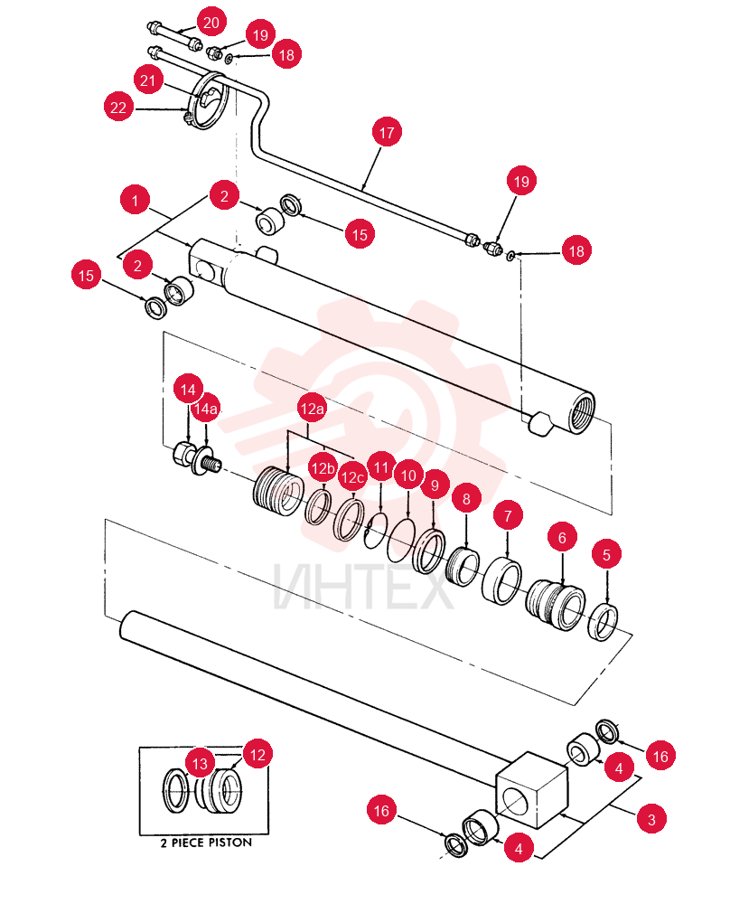HYDRAULIC CYLINDER D8NNB576FB
