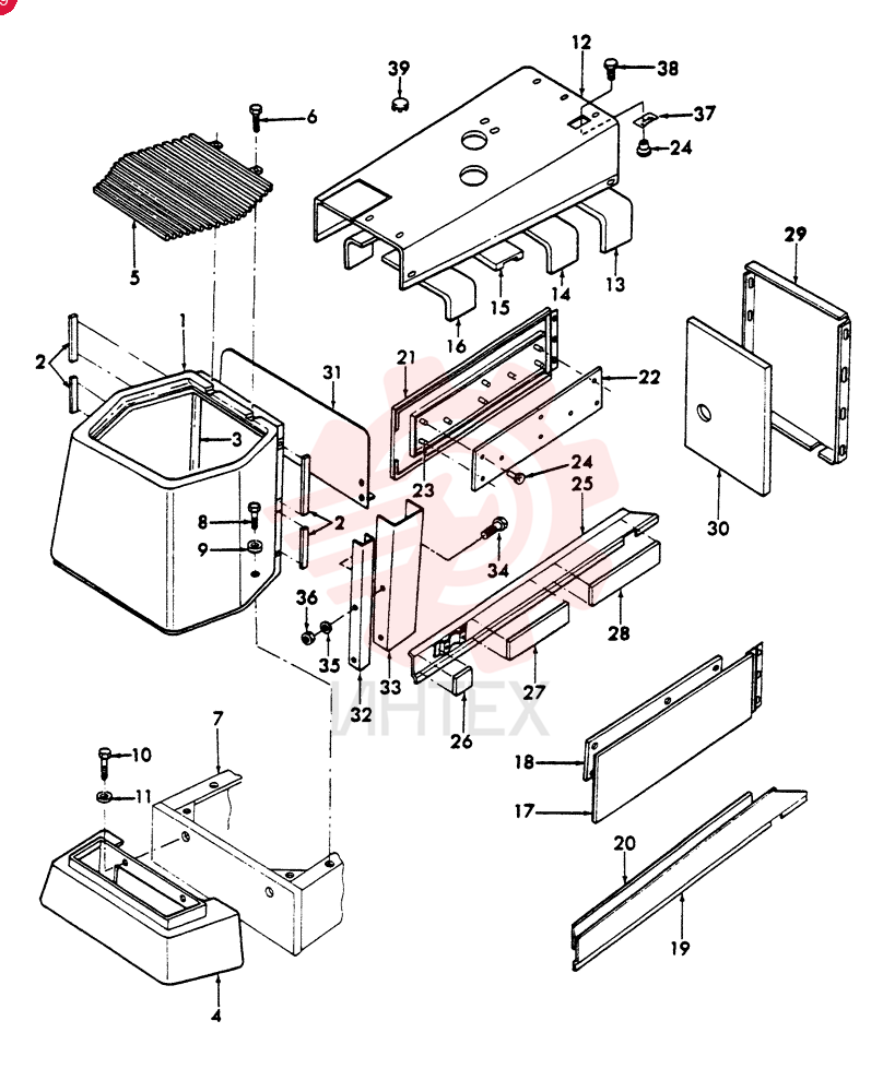 Shell, Radiator, Upper, A62