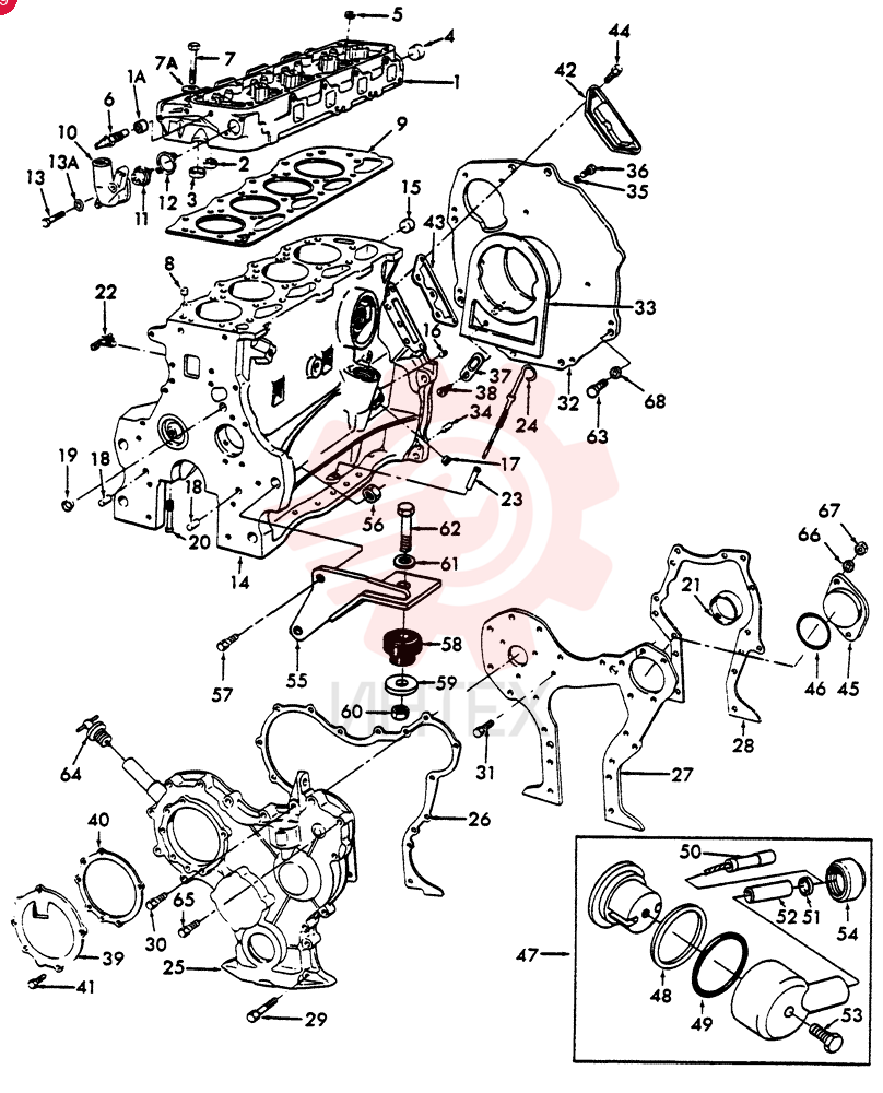 SHORT ENGINE E6NN6009CA