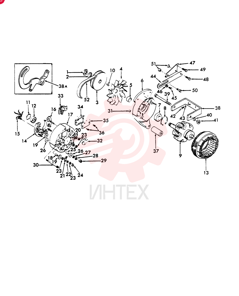 ALTERNATOR,32A, W/ Pulley