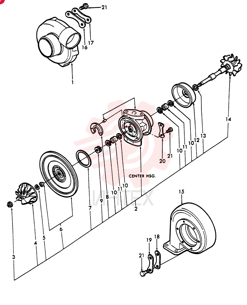TURBOCHARGER D6NN6K682D