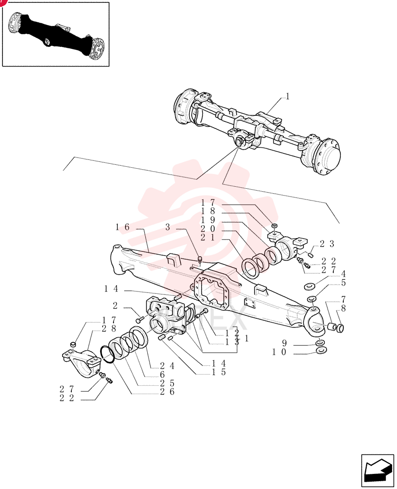 4WD AXLE ASSY
